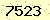 請輸入此驗證碼 : 7523