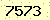 請輸入此驗證碼 : 7573
