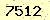 請輸入此驗證碼 : 7512