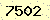 請輸入此驗證碼 : 7502