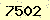 請輸入此驗證碼 : 7502