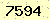 請輸入此驗證碼 : 7594