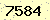 請輸入此驗證碼 : 7584