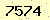 請輸入此驗證碼 : 7574