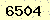 請輸入此驗證碼 : 6504