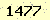請輸入此驗證碼 : 1477