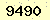 請輸入此驗證碼 : 9490