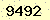 請輸入此驗證碼 : 9492