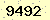 請輸入此驗證碼 : 9492