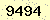 請輸入此驗證碼 : 9494