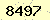 請輸入此驗證碼 : 8497