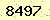 請輸入此驗證碼 : 8497
