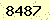 請輸入此驗證碼 : 8487