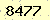 請輸入此驗證碼 : 8477