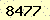 請輸入此驗證碼 : 8477