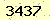 請輸入此驗證碼 : 3437