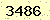 請輸入此驗證碼 : 3486