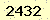 請輸入此驗證碼 : 2432