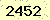 請輸入此驗證碼 : 2452