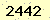 請輸入此驗證碼 : 2442