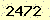 請輸入此驗證碼 : 2472