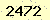 請輸入此驗證碼 : 2472