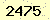 請輸入此驗證碼 : 2475