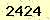 請輸入此驗證碼 : 2424