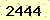 請輸入此驗證碼 : 2444