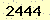請輸入此驗證碼 : 2444