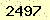 請輸入此驗證碼 : 2497