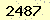 請輸入此驗證碼 : 2487
