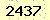 請輸入此驗證碼 : 2437