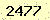 請輸入此驗證碼 : 2477