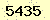 請輸入此驗證碼 : 5435