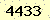 請輸入此驗證碼 : 4433