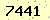 請輸入此驗證碼 : 7441