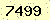 請輸入此驗證碼 : 7499