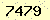請輸入此驗證碼 : 7479