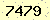 請輸入此驗證碼 : 7479