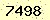 請輸入此驗證碼 : 7498