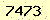 請輸入此驗證碼 : 7473