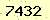 請輸入此驗證碼 : 7432