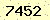請輸入此驗證碼 : 7452