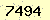 請輸入此驗證碼 : 7494