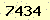 請輸入此驗證碼 : 7434