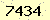 請輸入此驗證碼 : 7434
