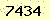請輸入此驗證碼 : 7434
