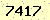 請輸入此驗證碼 : 7417