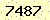 請輸入此驗證碼 : 7487